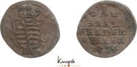 Sachsen-Coburg-Saalfeld Cu Heller Franz Josias 1745-1764. -