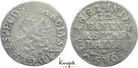 Pommern-unter schwedischer Besetzung 1/12 Taler 1681 CS Karl XI 1660-1697. VF-