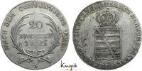20 Kreuzer 1825  S Sachsen-Coburg-Saalfeld Ernst 1806-1826. leicht justiert, kl. Schrötlingsfehler, sehr schön+