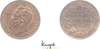 Italien-Königreich 1 Centesimo Vittorio Emanuele II. 1859/1861-1878. -
