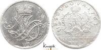 1/6 Taler 1763  FS Sachsen-Weimar-Eisenach Anna Amalia 1758-1775. Avers Belag, fast sehr schön / sehr schön