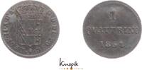 Italien-Toskana 1 Quattrino 1854 Leopold II. 1824-1848, 1849-1859. AU