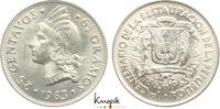 Dominikanische Republik 25 Centavos Republik seit 1866. -