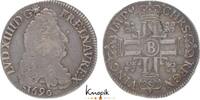 1/2 Ecu aux 8 L 1690  B Frankreich Ludwig XIV. 1643-1715. fast sehr schön