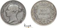 Großbritannien Sixpence 1838 Victoria 1837-1901. VF