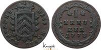 Hanau-Münzenberg 1 Kreuzer 1773 Wilhelm IX. (I.), Landgraf, ab 1803 Kurfürst von Hessen-Kassel 1764-1821. VF
