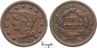 1 Cent 1847 USA  kl. Randfehler, sehr schön