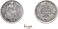 Half Dime 1872 USA  sehr schön