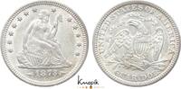 USA Quarter Dollar 1873 EF / UNC-