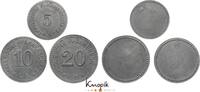 Halle an der Saale 3 Stück zu 5, 10 und 20 Pfennig A. Riebecksche Montanwerke. -
