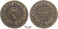 Frankreich Cu Un Décime 1 Napoleon I. 1804-1814, 1815. -