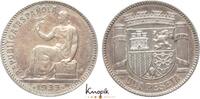 Spanien 1 Peseta Zweite Republik 1931-1939. -