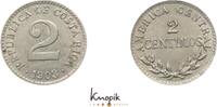 Costa Rica 2 Centimos Republik 1821 heute. -