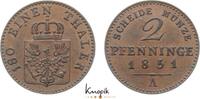 Brandenburg-Preußen 2 Pfennig Friedrich Wilhelm IV. 1840-1861. -