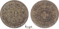 Schweiz-Eidgenossenschaft 10 Rappen 1851 BB fast sehr sch&ouml;n 45,00 EUR  Excl. 8,00 EUR Verzending