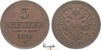 Haus Habsburg 3 Kreuzer 1851 A Franz Joseph I. 1848-1916. kl. Kratzer, s... 20,00 EUR  Excl. 8,00 EUR Verzending