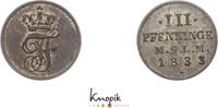 Mecklenburg-Schwerin 3 Pfennig 1833 Friedrich Franz I. 1785-1837. sehr s... 20,00 EUR  Excl. 8,00 EUR Verzending