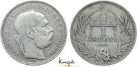 Haus Habsburg 1 Korona 1892 KB Franz Joseph I. 1848-1916. fast sehr sch&ouml;n 45,00 EUR  Excl. 8,00 EUR Verzending