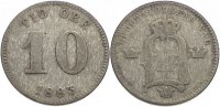 Schweden 10 Öre 1 Oskar II. 1872-1907. -