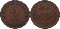 Kleinmünzen 2 Pfennig 1904 J VF