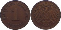 Kleinmünzen 1 Pfennig 1909 J VF