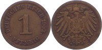Kleinmünzen 1 Pfennig 1902 G VF