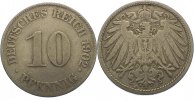 Kleinmünzen 10 Pfennig 1902 J VF-
