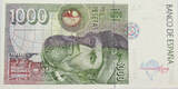 SPAIN 1000 PESETAS 1992 EF