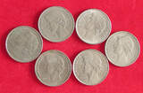 COLLECTION LOT 25 ESCUDOS COLLECTION LOT PORTUGAL 25 ESCUDOS ALL DIFFERENT DATES 6PC 66G DIV.