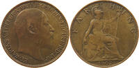 GREAT BRITAIN FARTHING Edward VII., 1901 - 1910 -
