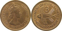 CYPRUS 3 MILS Elizabeth II. (1952-2022) -