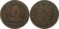 FRANCE NEVERS RETHEL 2 LIARDS Charles de Gonzaga 1601-1637. -