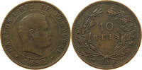 PORTUGAL 10 REIS CARLOS I. (1889-1908) -