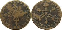 FRANCE 6 DENIERS Louis XIV. (1643–1715) -