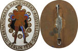 DRITTES REICH BROSCHE INTERNATIONAL HANDWERKS AUSSTELLUNG BERLIN 1938 -