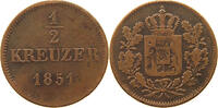 BAYERN 1/2 KREUZER Maximilian II. Joseph (1848-1864) -