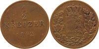 WÜRTTEMBERG 1/2 KREUZER Wilhelm I. (1816-1864) -