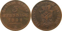 SCHWARZBURG SONDERSHAUSEN 3 PFENNIG Günther Friedrich Karl II. 1835-1880 -