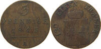 WALDECK 3 PFENNIG Georg Heinrich, 1813-1845, -