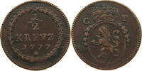PFALZ KURLINIE 1/2 KREUZER Karl Theodor 1743-1799 -