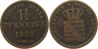 SACHSEN COBURG GOTHA 1 1/2 PFENNIG Ernst I. (1826-1844) -