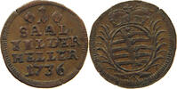 SACHSEN COBURG SAALFELD HELLER Christian Ernst und Franz Josias 1729-1745 -