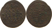 SACHSEN COBURG SAALFELD HELLER Christian Ernst und Franz Josias 1729-1745. -
