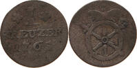 MAINZ ERZBISTUM KREUZER 1765 Emmerich Joseph von Breitbach-Bürresheim 1763-1774 F+