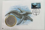 TONGA NUMISBRIEF / STATIONERY MEDAL WWF -