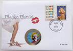 UNITED STATES OF AMERICA NUMISBRIEF / STATIONERY 1/2 DOLLAR MARILYN MONROE -