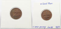 ISLE OF MAN NEW PENNY Elizabeth II. (1952-2022) -