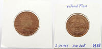 ISLE OF MAN 2 PENCE Elizabeth II. (1952-2022) -