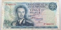 LUXEMBOURG 20 FRANCS -