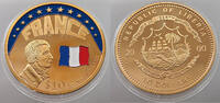 LIBERIA 10 DOLLARS FRANCE LA MARSEILLAISE -